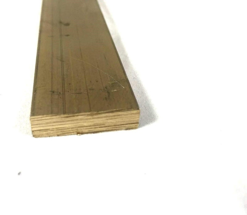 SuperDi Brass Flat Bar Stock Plate 1/4" x 1" x 6" Knife Making Handle Bolster C360 Extruded - Image 1